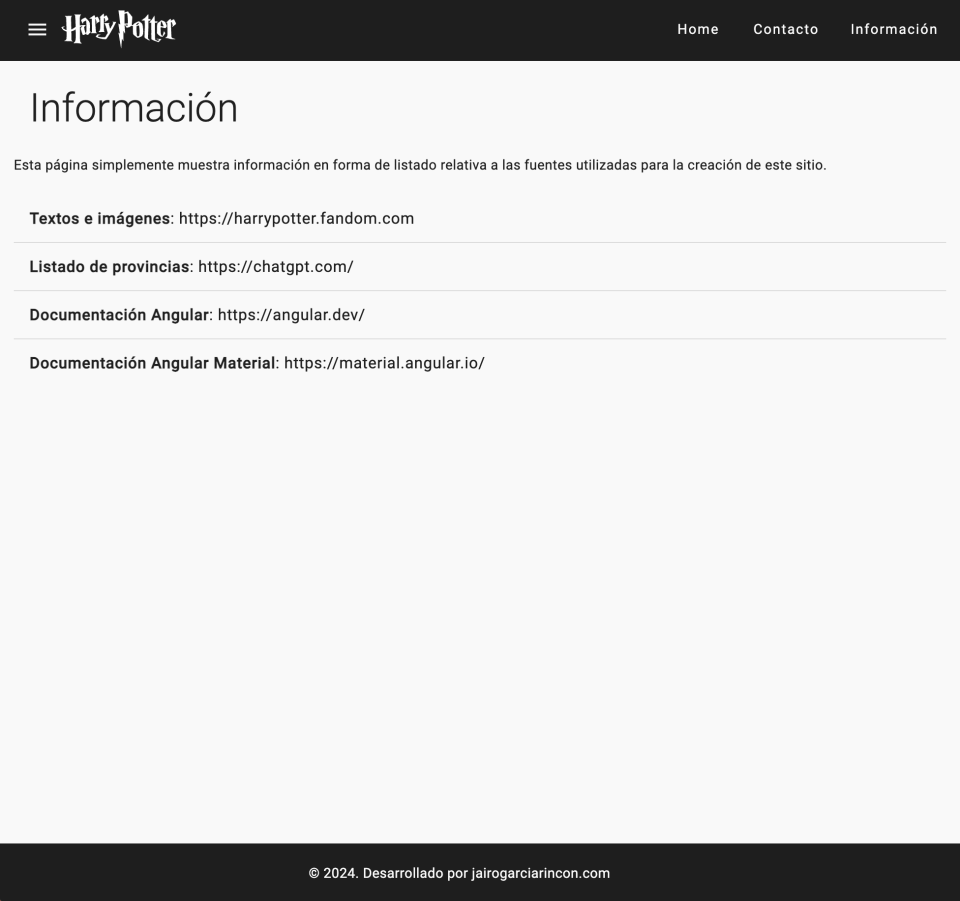 25 Página información - Modo claro